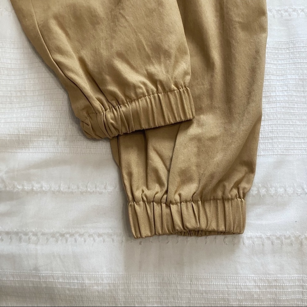 Nwt I AM GIA TAN KHAKI COBAIN CARGO HIGH WAISTED PUFFY PANTS - XS - Picture 9 of 11